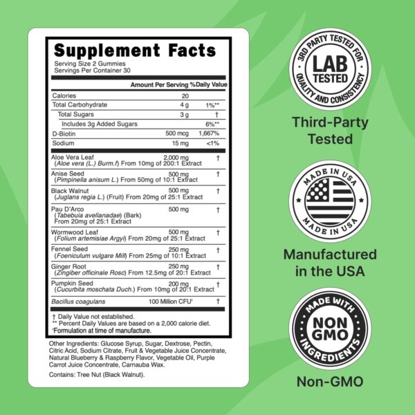 Gomitas Dr. Siti Candisite apoyo cándida y digestión saludable