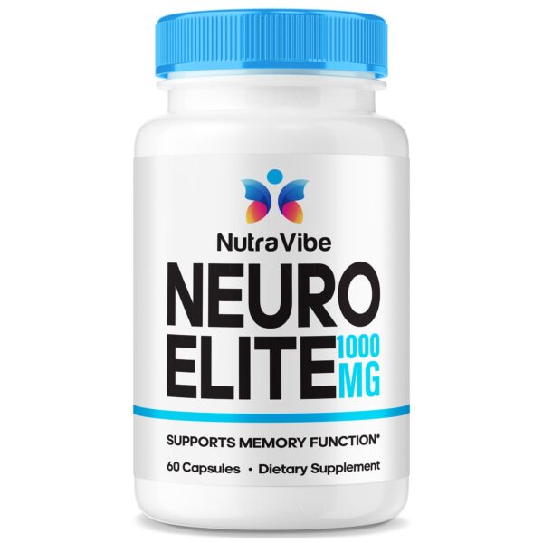 Frasco de cápsulas Neuro Elite NutraVibe 60 unidades