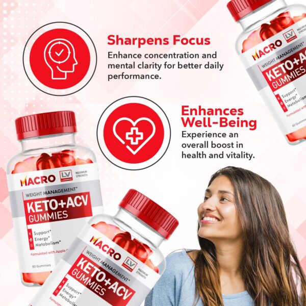 Detalle gomitas Macro Keto ACV LIVORKA