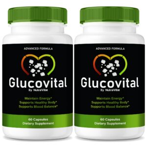 Paquete de 2 cápsulas Glucovital para circulación y energía diaria