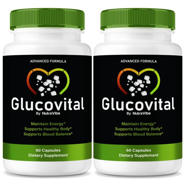 Paquete de 2 cápsulas Glucovital para circulación y energía diaria