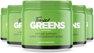 Tonic Greens suplemento natural polvo verde para salud inmunológica 150 porciones
