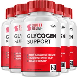 Paquete 5 SweetRelief Glycogen cápsulas para energía y bienestar