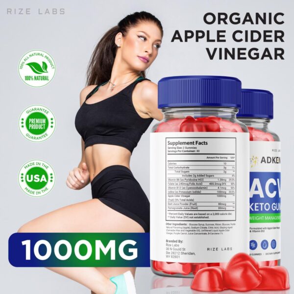 Gomitas Adken Keto pack triple 180 unidades soporte salud pérdida peso