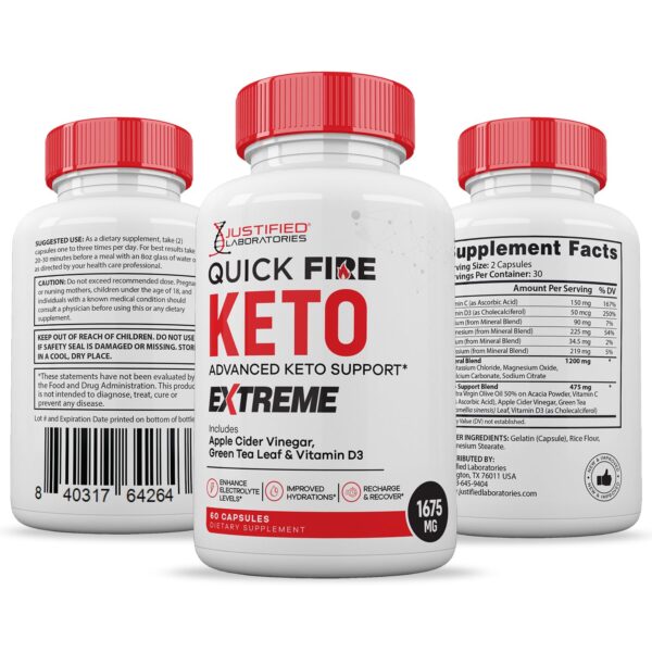 Cápsulas ACV keto 1675mg pack 5 para dieta cetogénica