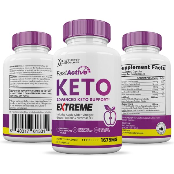 Fast Active Keto ACV Extreme caja y frasco combinado