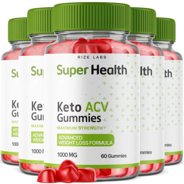 Super Health Keto ACV gomitas paquete 5 con fórmula avanzada