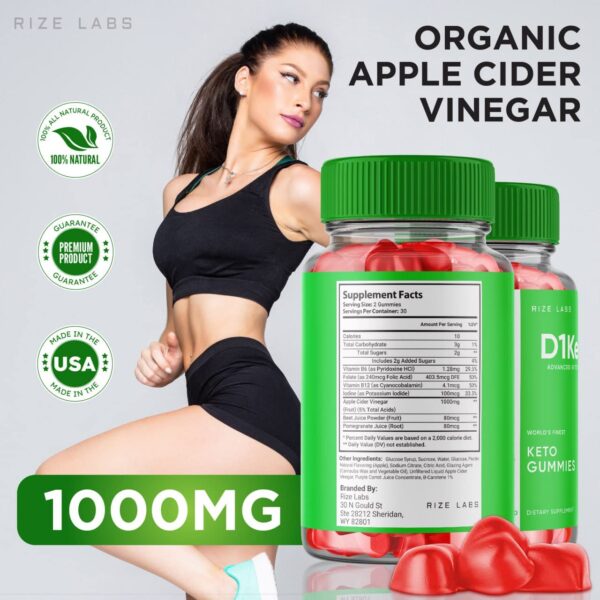 caja gomitas d1 keto acv hechas en eeuu paquete 5