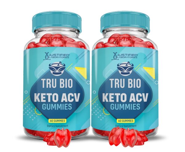 Gomitas Tru Bio Keto ACV 1000mg paquete doble 60 unidades