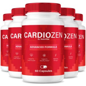 Paquete de 5 frascos Cardiozen suplemento para circulación y equilibrio