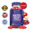 Envase frontal Slim Fusion Keto ACV gomitas con vitamina b12