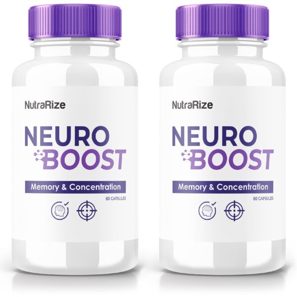 Neuro Boost suplemento cerebral frasco 120 cápsulas paquete doble