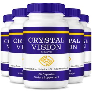 Frasco Crystal Vision suplemento para vista NutraVibe