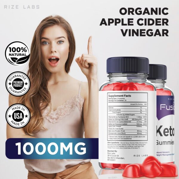 Gomitas avanzadas Rize Labs Keto Fusion ACV para salud