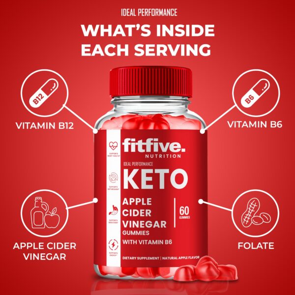 Gomas FitFIve Keto ACV con extractos naturales y granada saludable