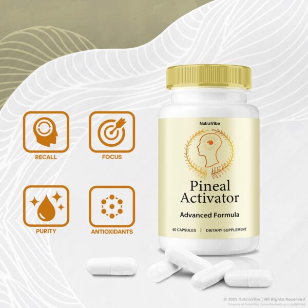 Imagen lateral etiquetado Pineal Activator NutraVibe