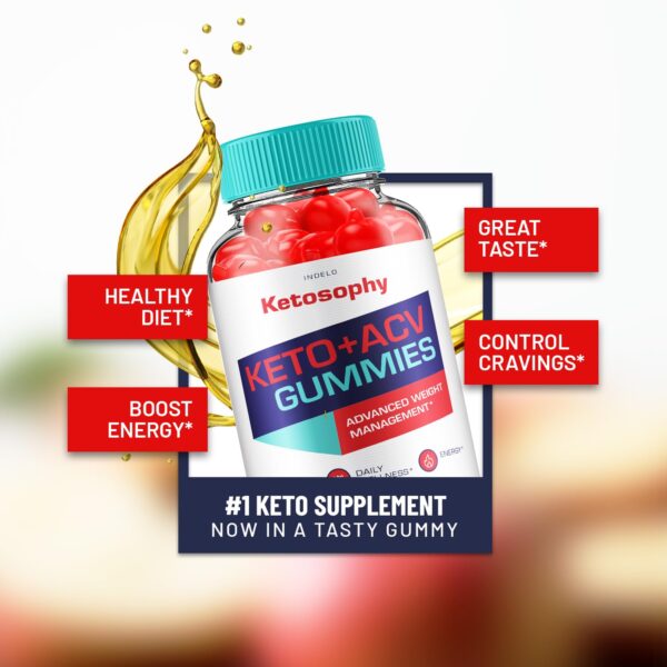 Gomitas KetoSophy keto ACV close up