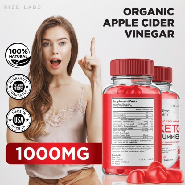 Gomitas con vinagre de sidra de manzana para pérdida de grasa abdominal