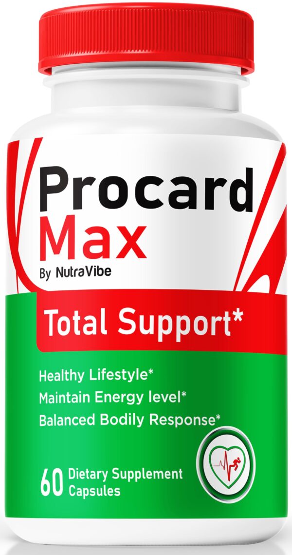nutravibe procard max cápsulas salud circulación energía