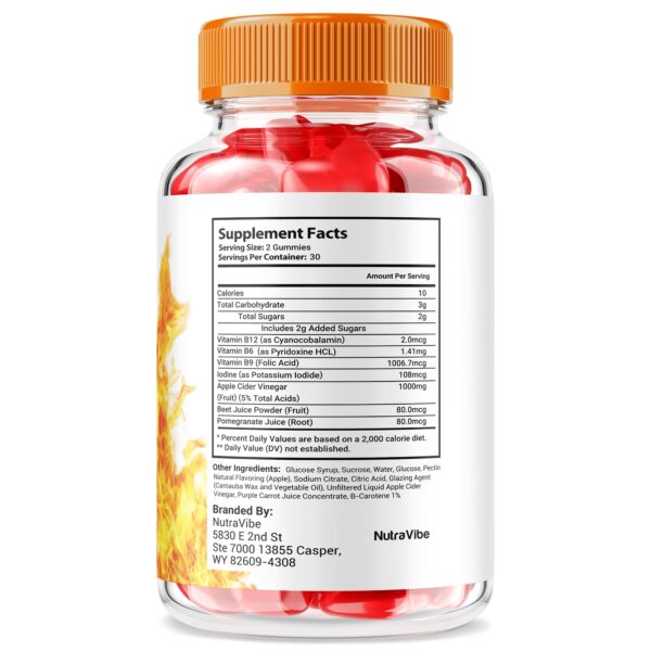 Frasco con gomitas Fit Burn para apoyo de fitness y energía