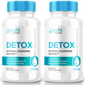 Paquete 2 Trufit Detox capsulas keto limpieza interna