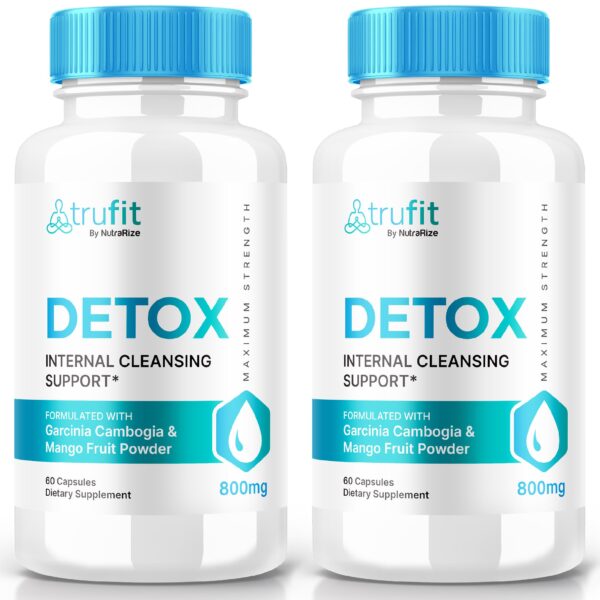 Paquete 2 Trufit Detox capsulas keto limpieza interna