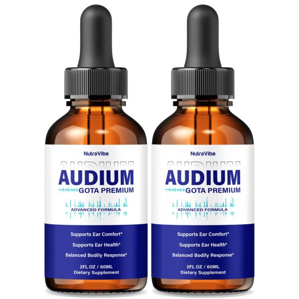 Audium Gotas Premium frente del frasco