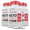 paquete de 3 blast off keto acv extreme pastillas 1675mg