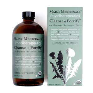 Maine Medicinals Cleanse + Fortify botella frontal