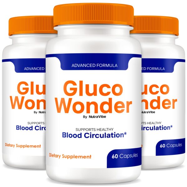 Gluco Wonder cápsulas oficiales para salud general y circulación 180 caps