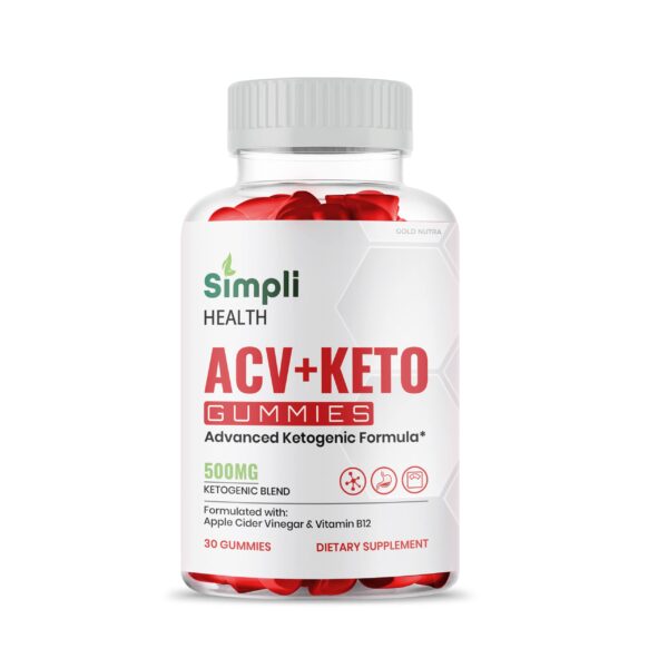 Gold Nutra Simpli Health ACV Keto gominolas paquete