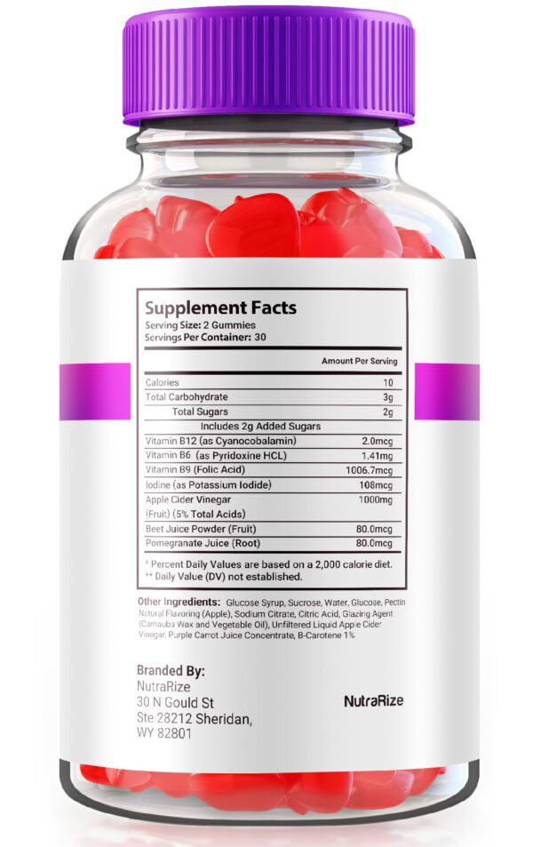 Frasco de gominolas Fast Ripped Keto y ACV