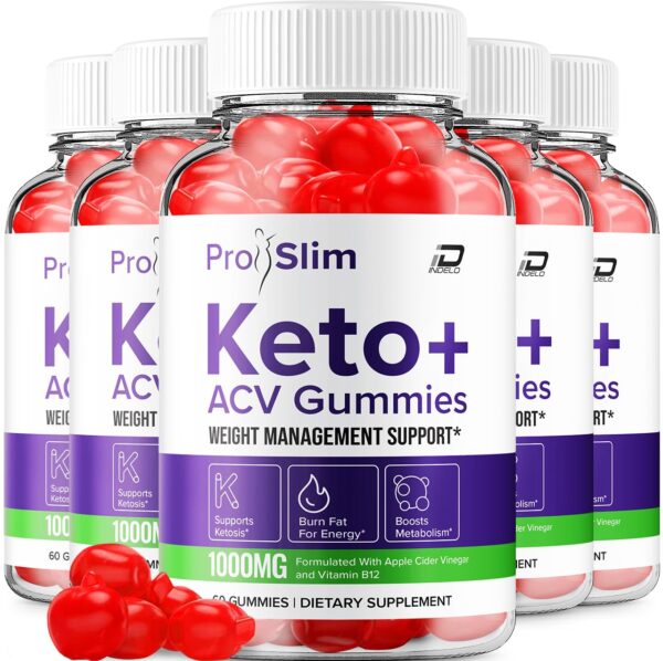 Frasco de ProSlim Keto ACV gomitas extra fuerte