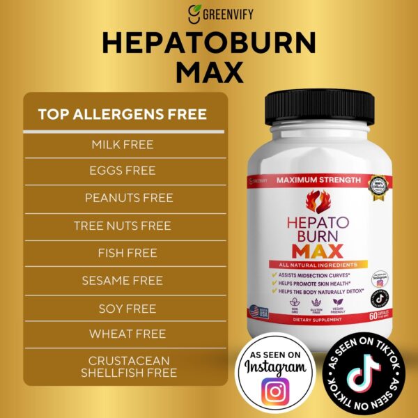 Etiqueta GREENVIFY Hepato Burn Max