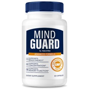 Frasco de Mind Guard suplementos para memoria y enfoque