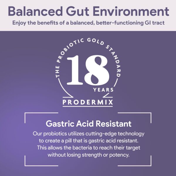 Probiótico PRODERMIX para apoyo del sistema inmune intestinal