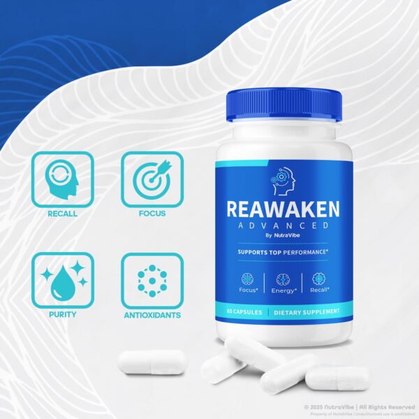 Reawaken Capsules packaging with text