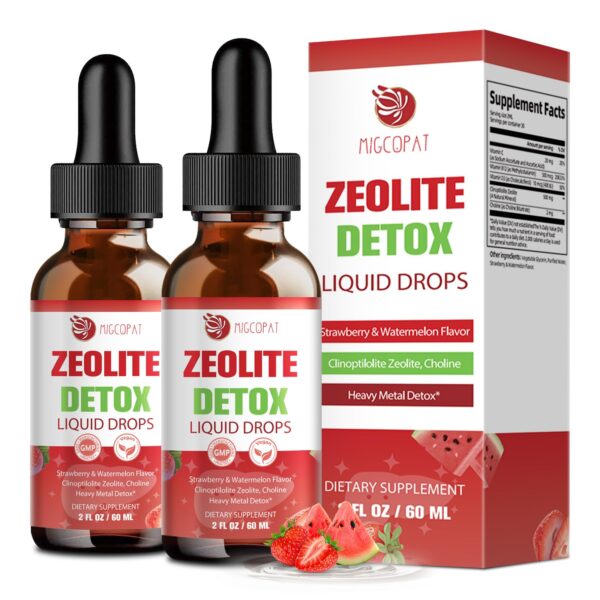 Frente de la etiqueta Migcopat Zeolite Drops