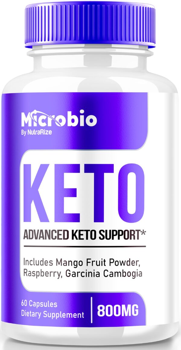 Cápsulas MicroBio Keto ACV NutraRize botella frontal