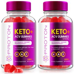 NutraRize Proton Keto+ ACV gomitas paquete 2 para pérdida de peso