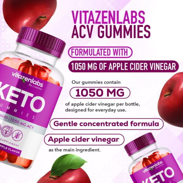 Gomitas Vitazen para dieta Keto y vinagre de manzana