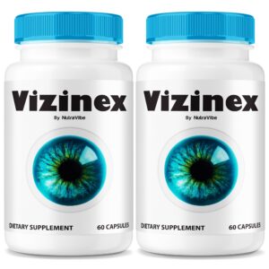 Frasco del suplemento Vizinex cápsulas para cuidado ocular diario