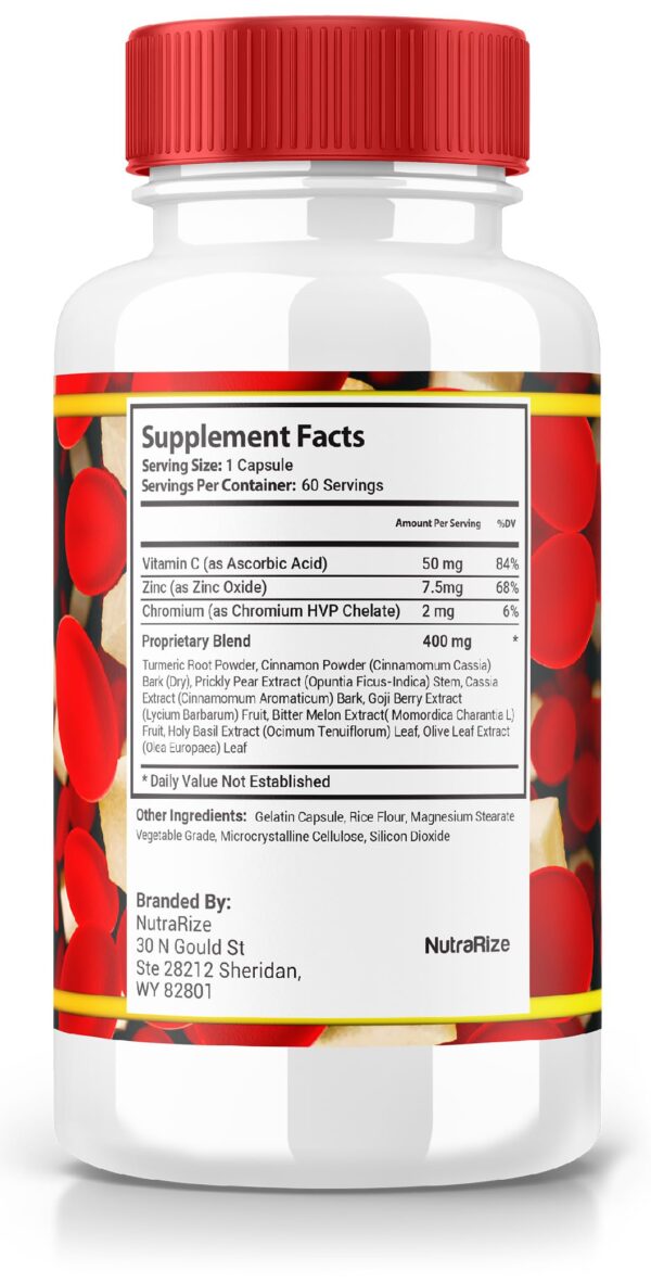 Paquete Gluco Alert 120 cápsulas suplemento natural NutraRize