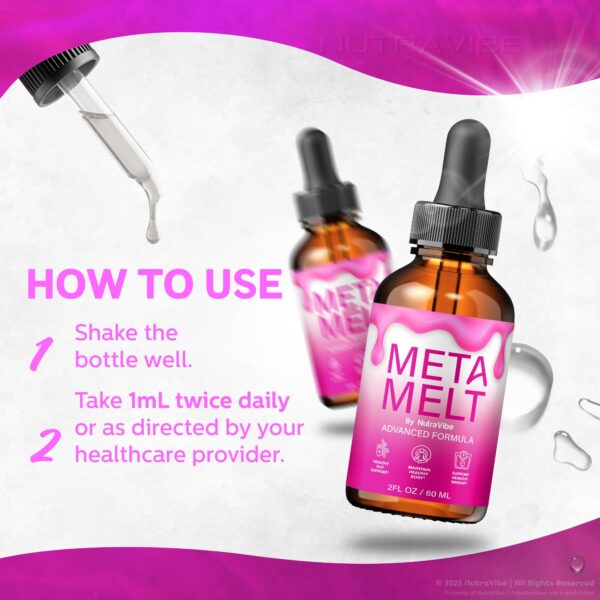 Meta Melt gotas oficiales para apoyo corporal y energía