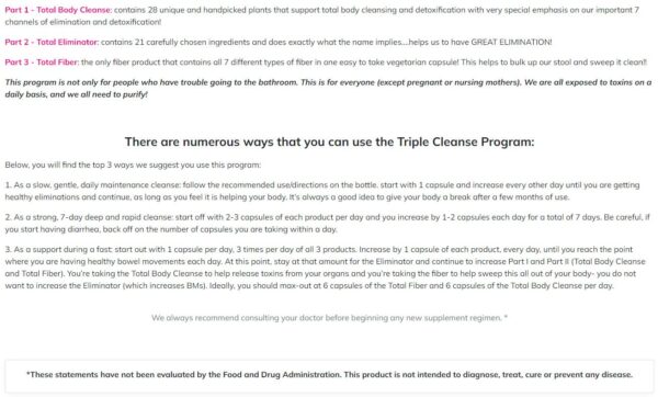 Presentación completa programa limpieza All In Nutritionals