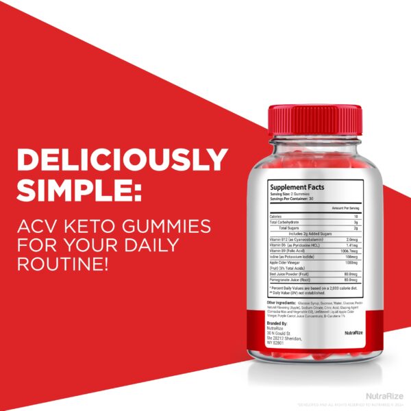 Paquete gomitas Kinect Peak Keto ACV laterales