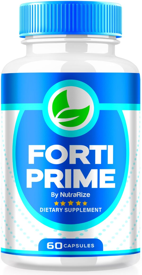 Frasco cápsulas Forti Prime suplemento natural pérdida de peso