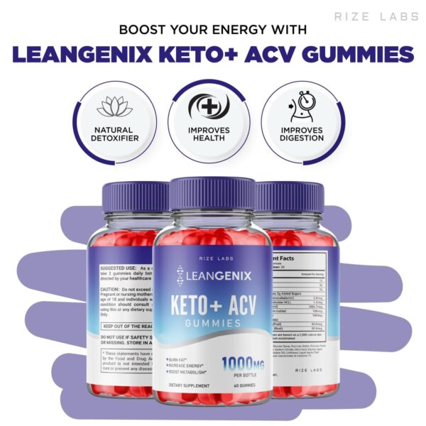 Leangenix Keto gomitas para control de peso y energía