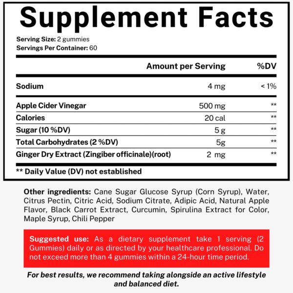 Empaque gomitas acv extracto zanahoria negra jengibre