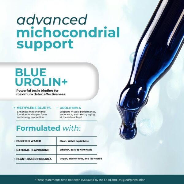 Cápsulas de fórmula avanzada Blue Urolin y The One Healer para energía y desintoxicación